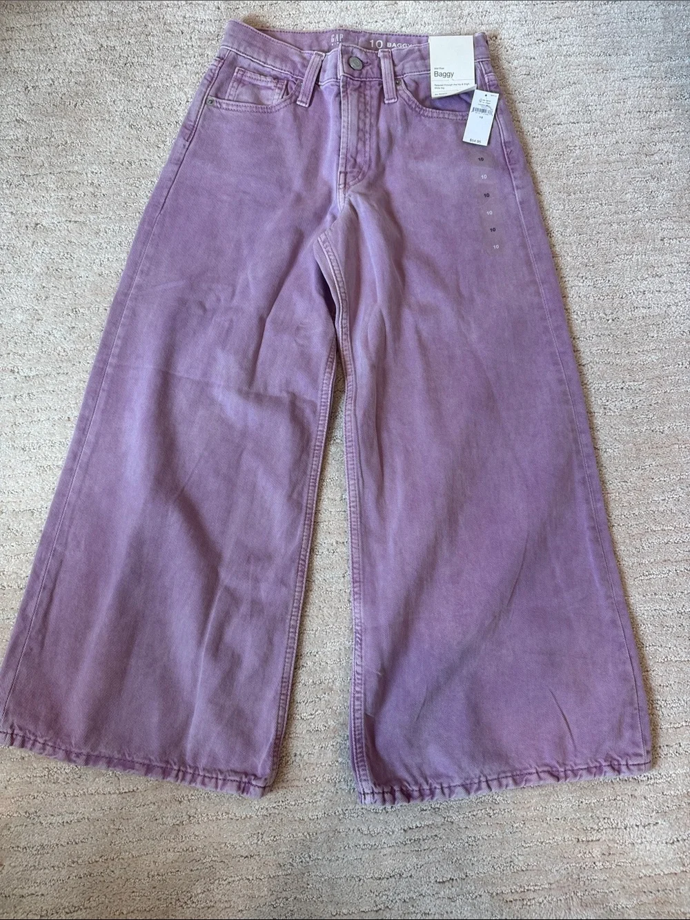 NWT GAP Kids Purple Baggy Jeans